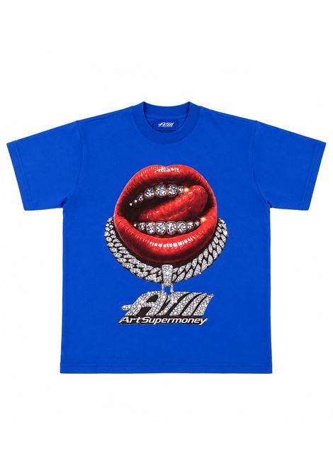 T-shirt con strass ARTSUPERMONEY KIDS | SMJTS04959BLU